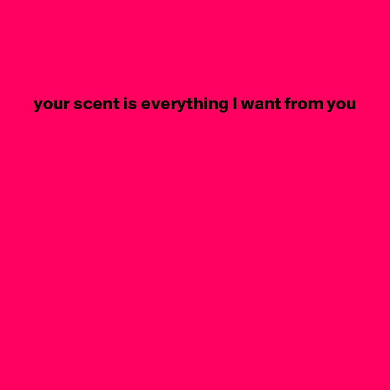 



 your scent is everything I want from you












