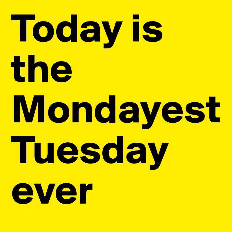 Today Is The Mondayest Tuesday Ever Post By Unionquote On Boldomatic