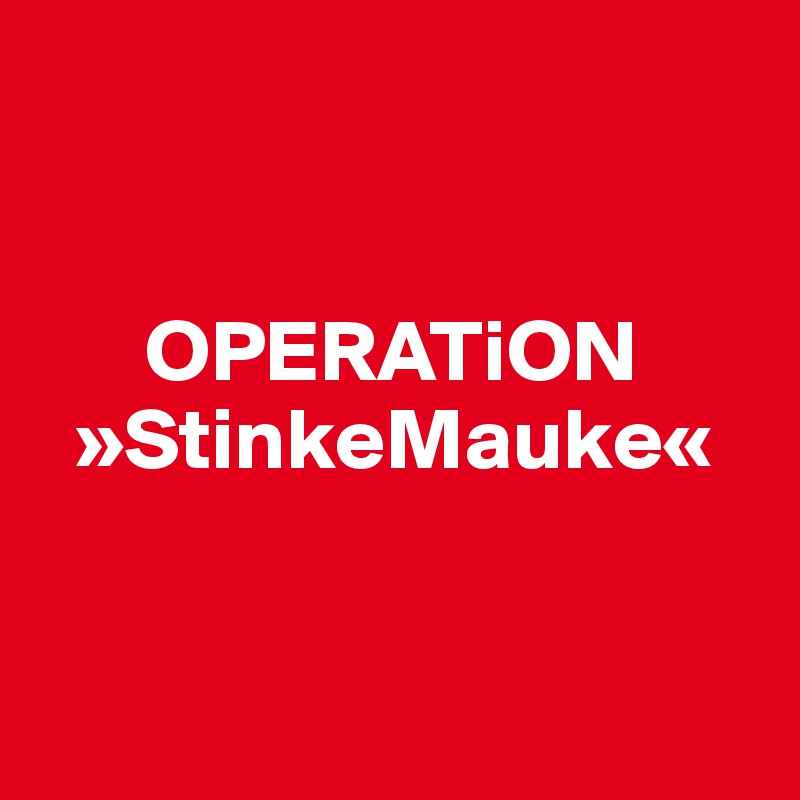 


      OPERATiON  
  »StinkeMauke«


