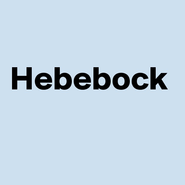 Hebebock
