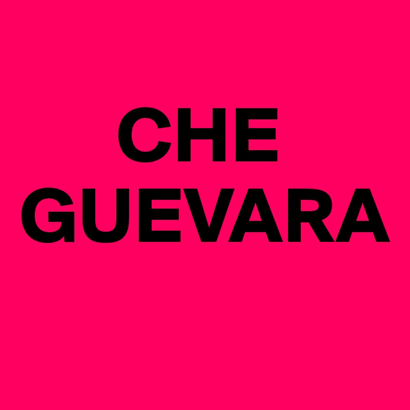 
      CHE GUEVARA
