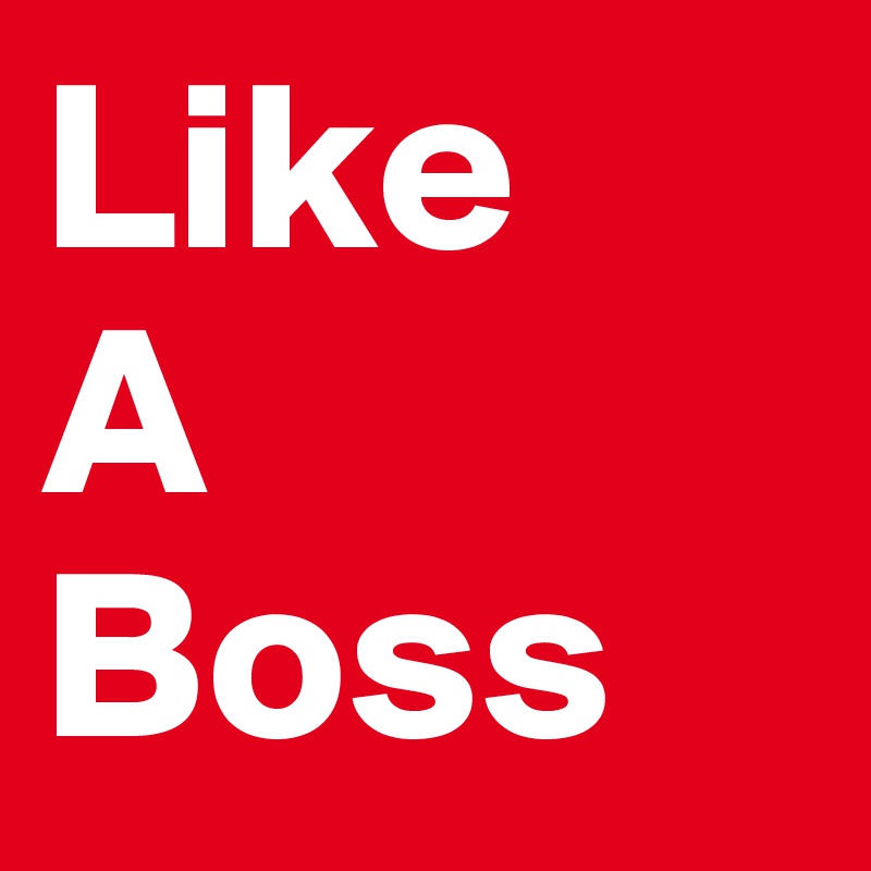 Like
A
Boss