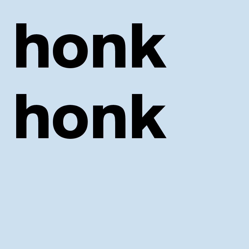 honk honk