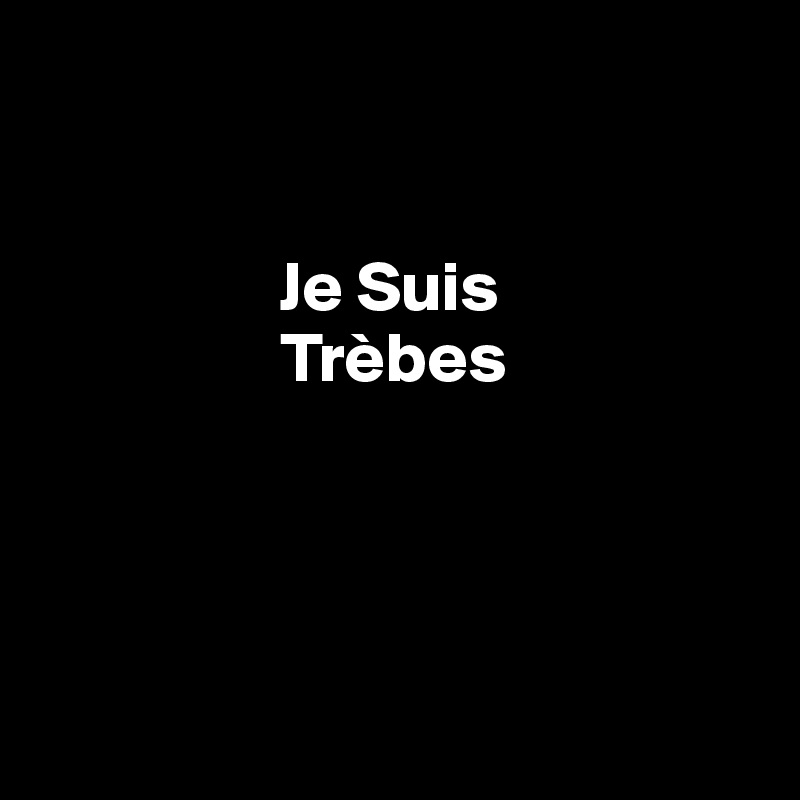 


                 Je Suis
                 Trèbes




