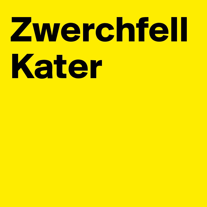 Zwerchfell Kater


