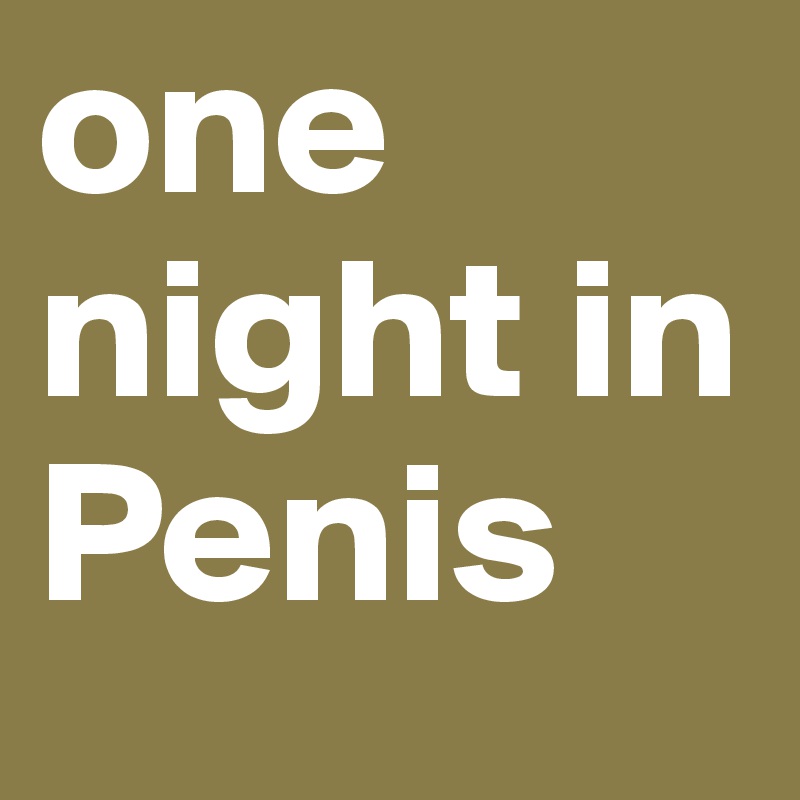 one night in Penis