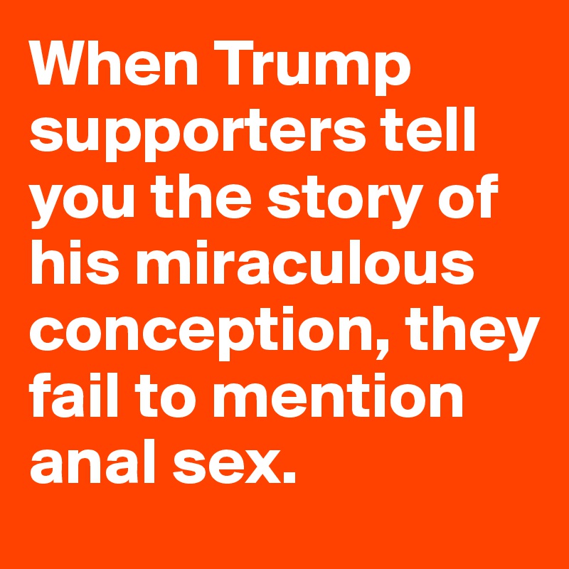 Trump Anal Sex