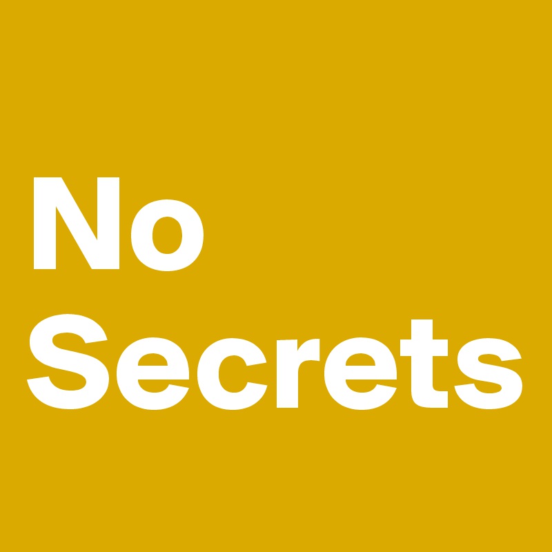 
No
Secrets