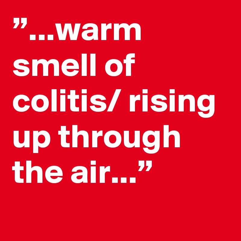 Warm Smell Of Colitis Rising Up Through The Air Post By Andyrichter On Boldomatic