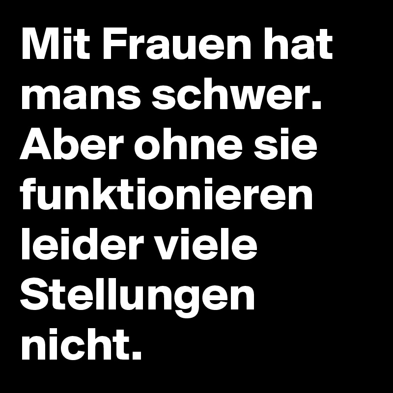 stellungen für frauen