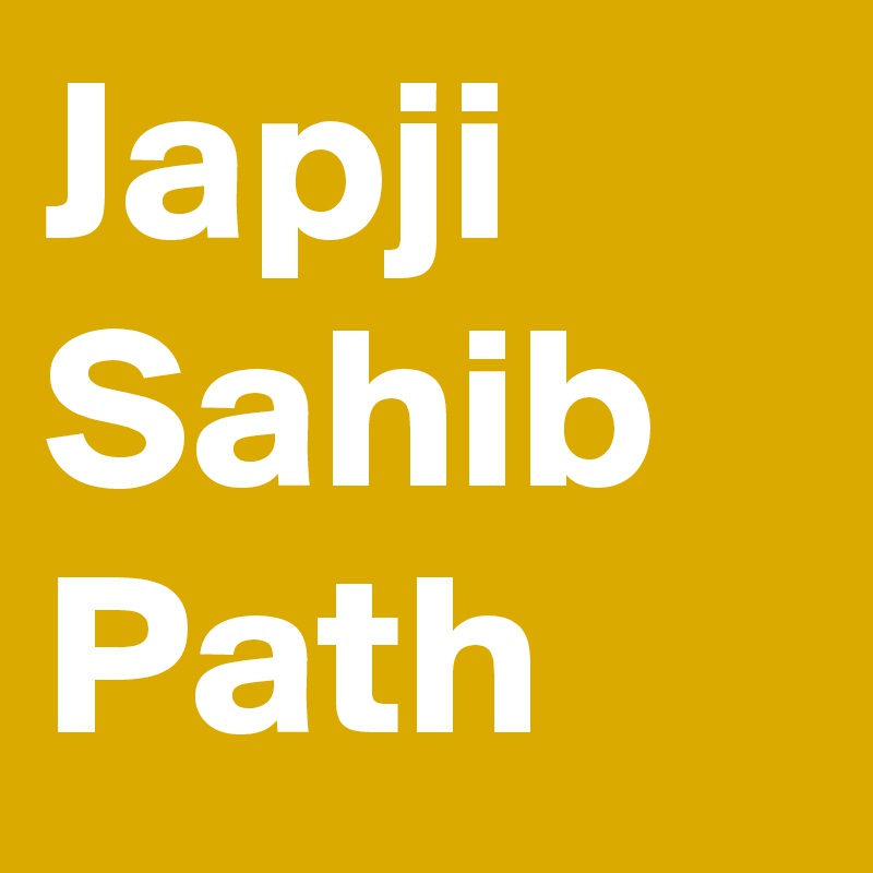 Japji Sahib Path