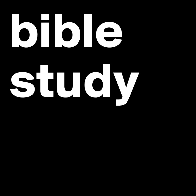 bible
study