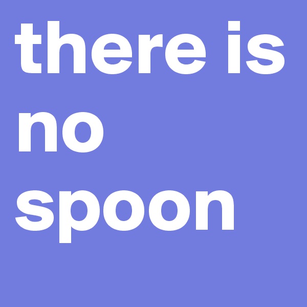 there is no spoon