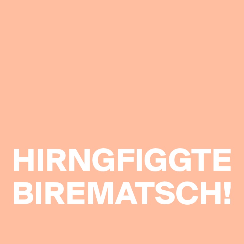 



HIRNGFIGGTEBIREMATSCH!