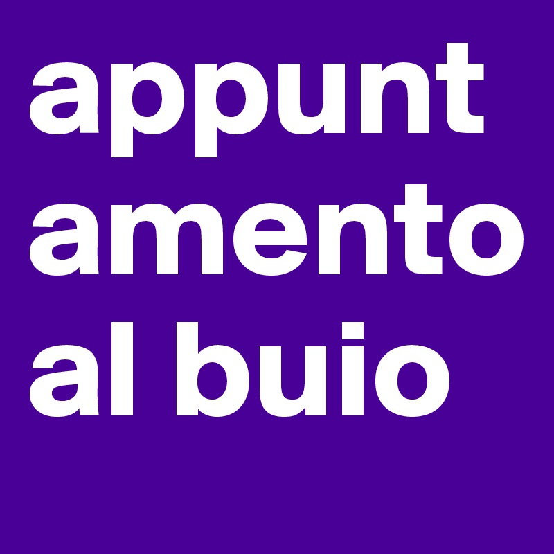 appuntamento al buio