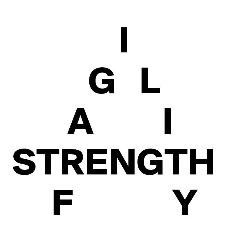   I
   G   L
  A         I
STRENGTH
   F             Y