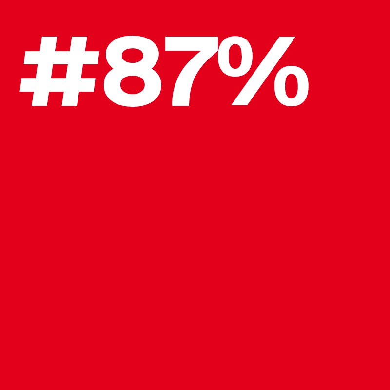 #87%