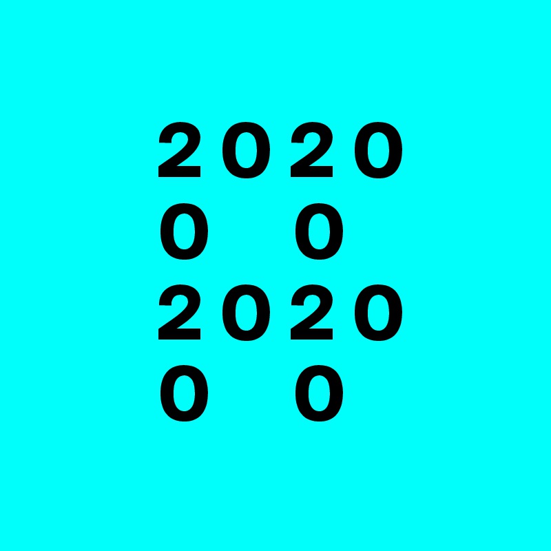 
        2 0 2 0
        0     0
        2 0 2 0
        0     0
