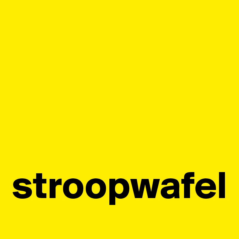 



stroopwafel