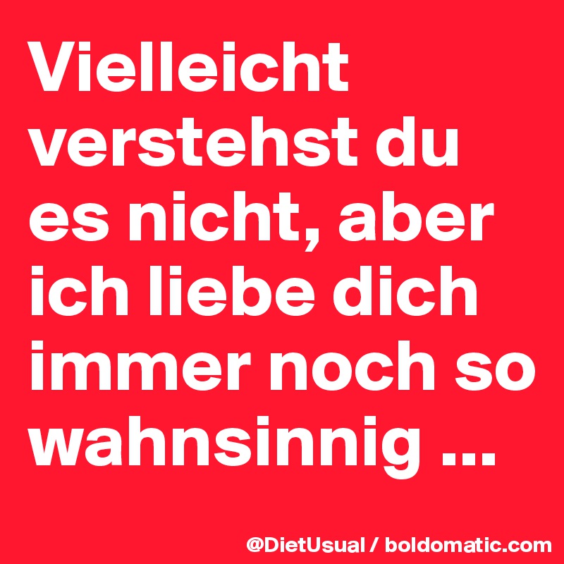 Ich liebe dich immer