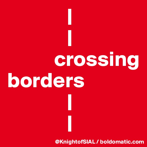               |
              |
           crossing
borders
              |
              |