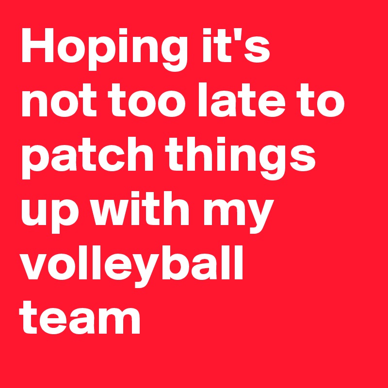 hoping-it-s-not-too-late-to-patch-things-up-with-my-volleyball-team