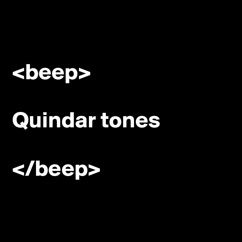 

<beep>

Quindar tones

</beep>

