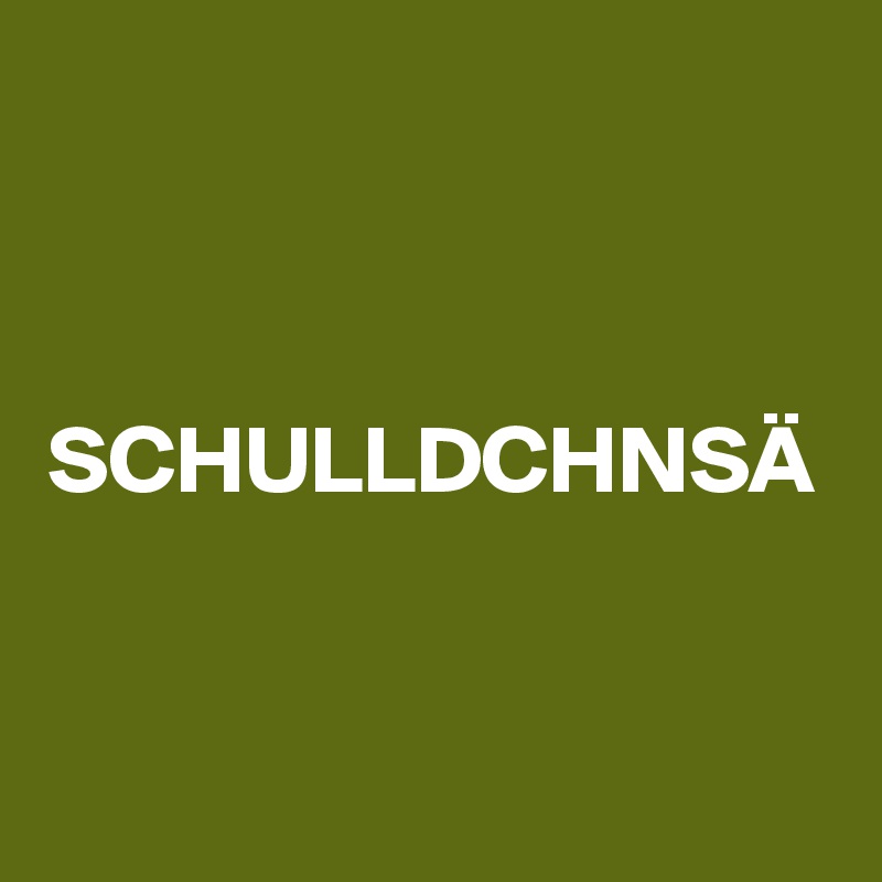 SCHULLDCHNSÄ