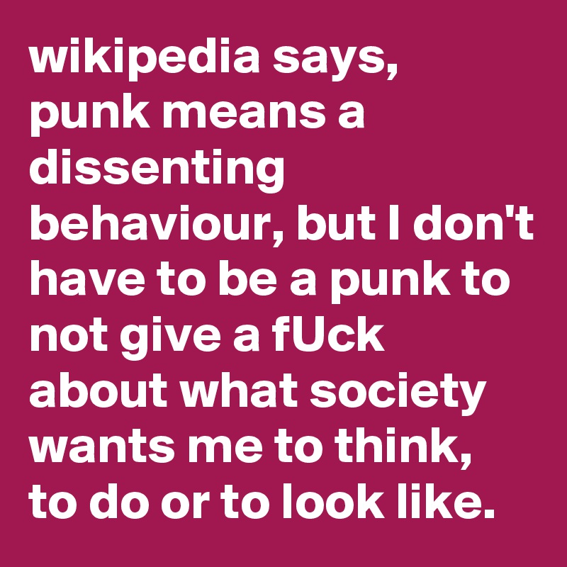 Just Don't Give a Fuck - Wikipedia