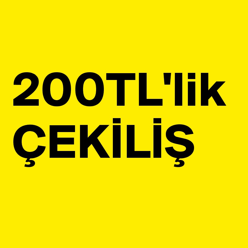 200TL'lik ÇEKILIS - Post by thebookmotel on Boldomatic