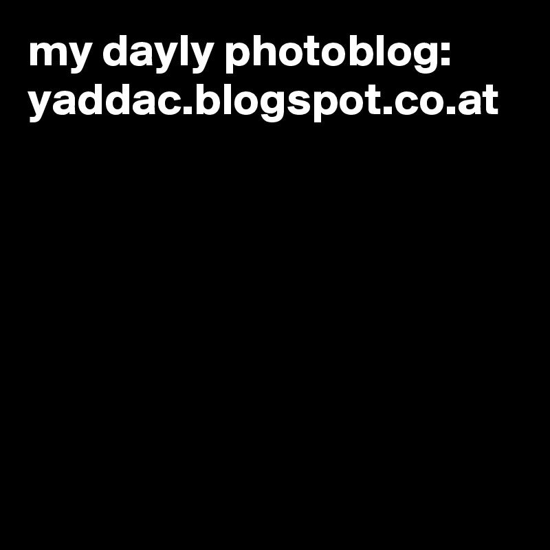 my dayly photoblog:
yaddac.blogspot.co.at