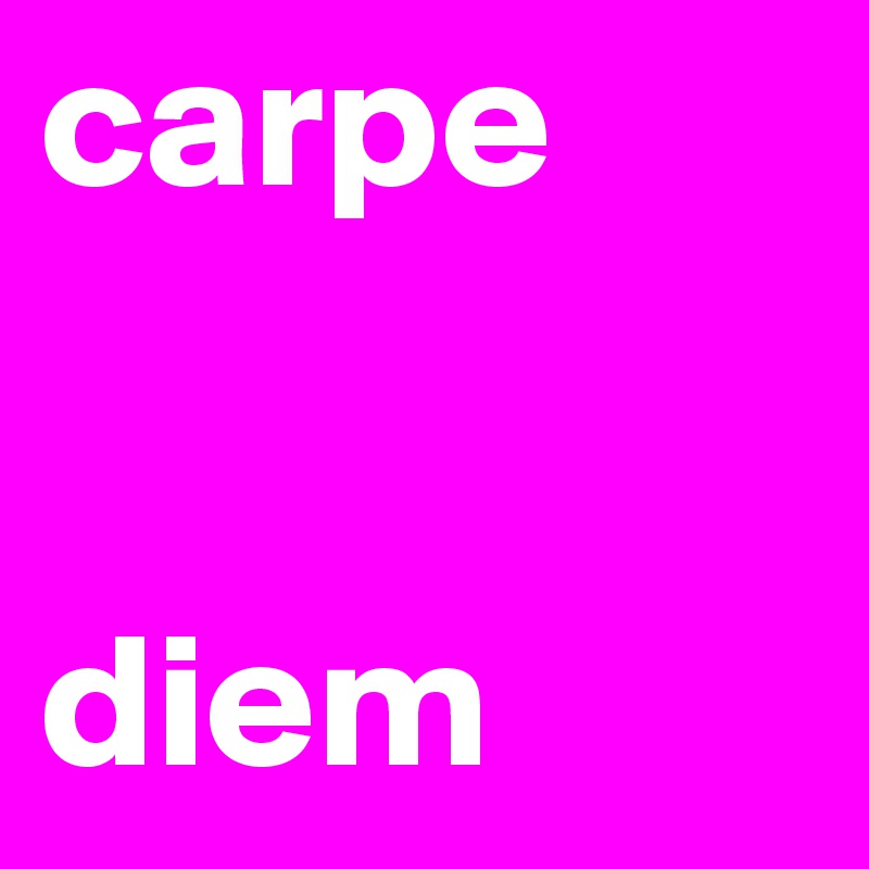 carpe


diem