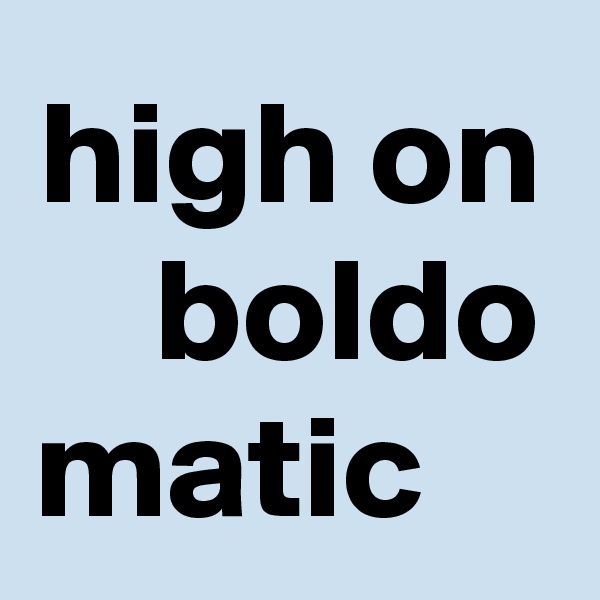 high on boldo matic    