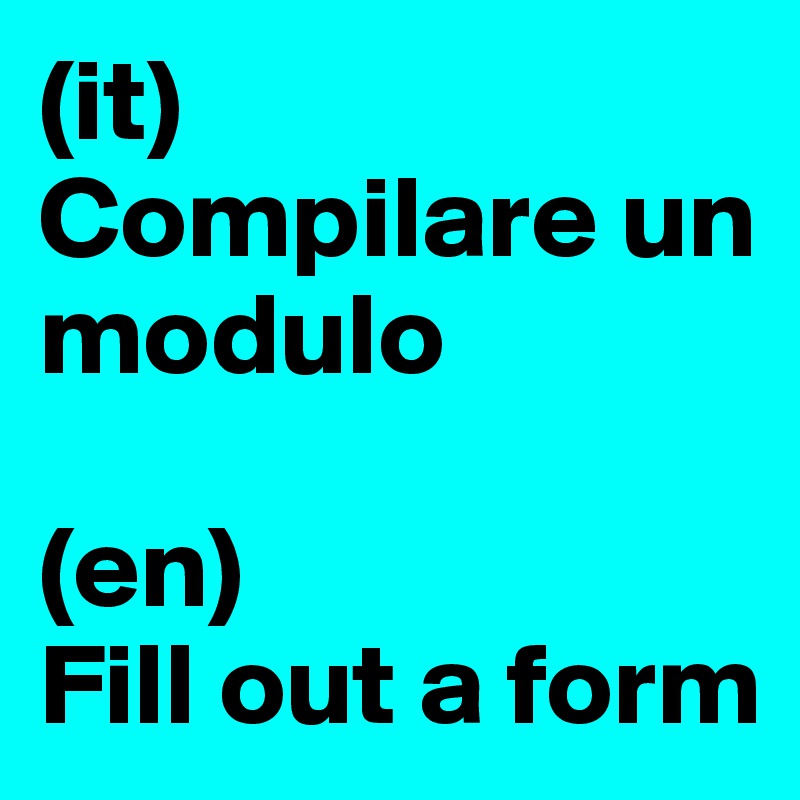 (it)
Compilare un modulo

(en)
Fill out a form