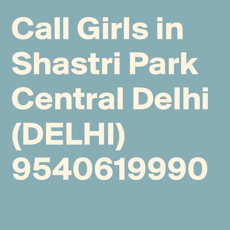 Call Girls in Shastri Park Central Delhi (DELHI) 9540619990