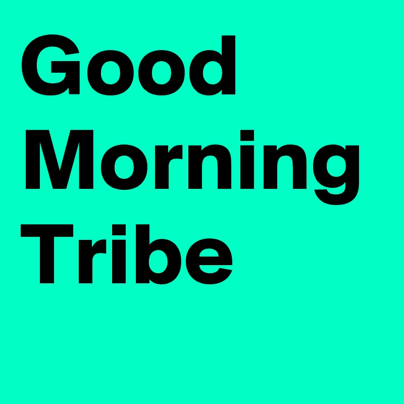 Good Morning Tribe