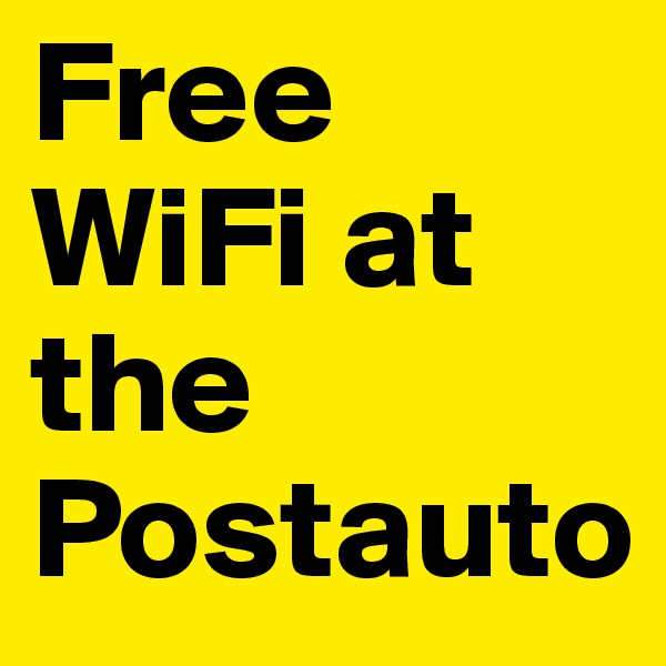 Free WiFi at the Postauto