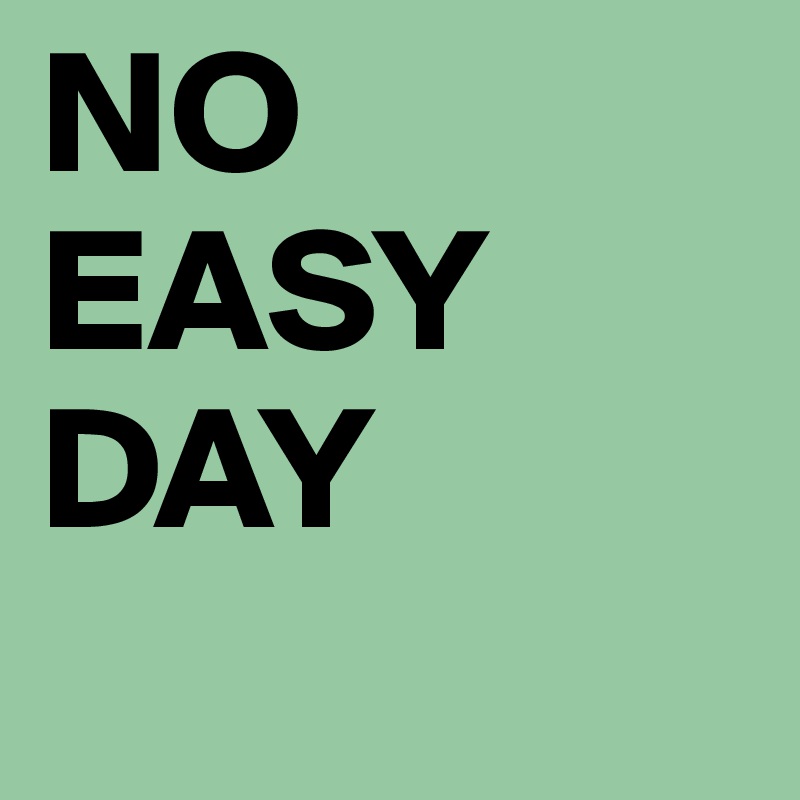 NO EASY DAY
