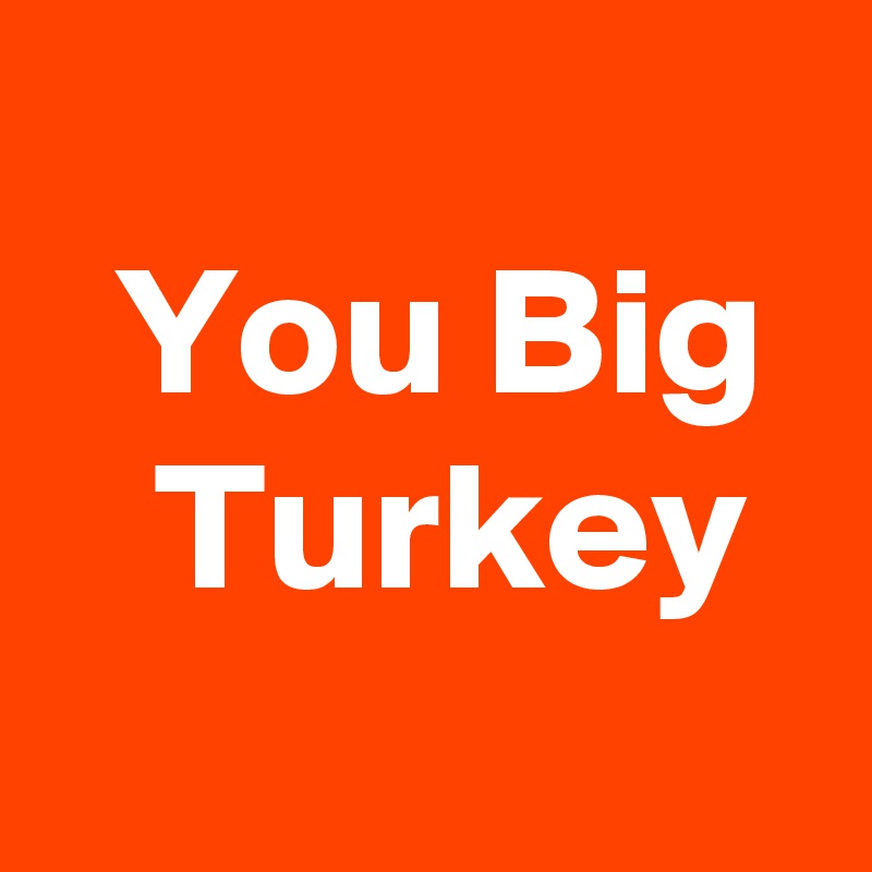 
  You Big     Turkey
