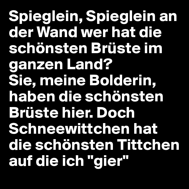 Brüste schönsten OASG: «Wildfremde