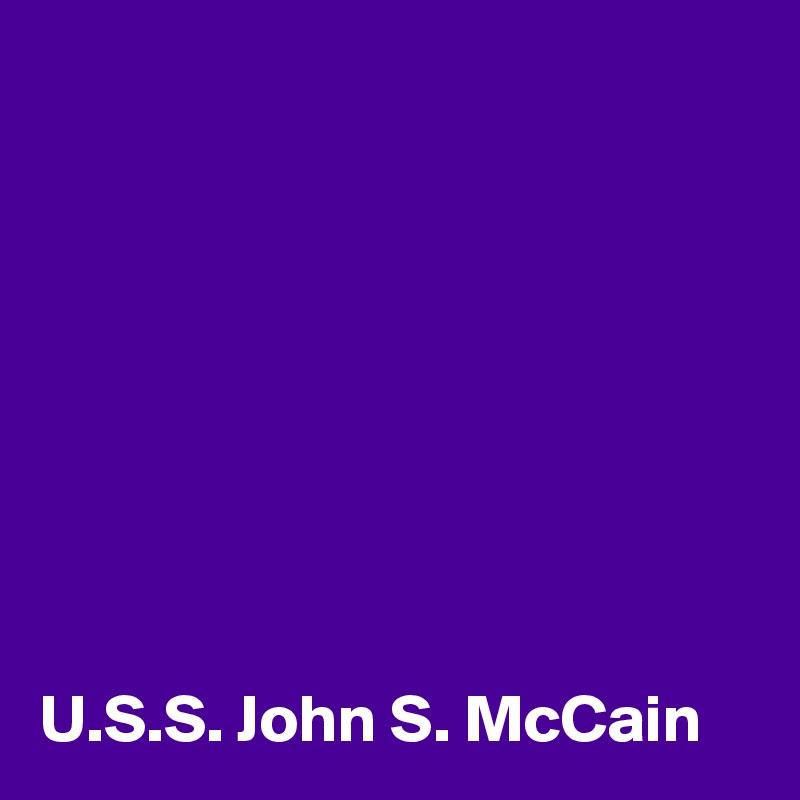 








U.S.S. John S. McCain 