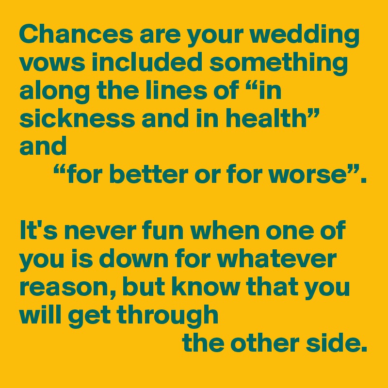 In health wedding vows in sickness and Spanish Wedding