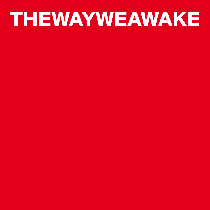 THEWAYWEAWAKE






