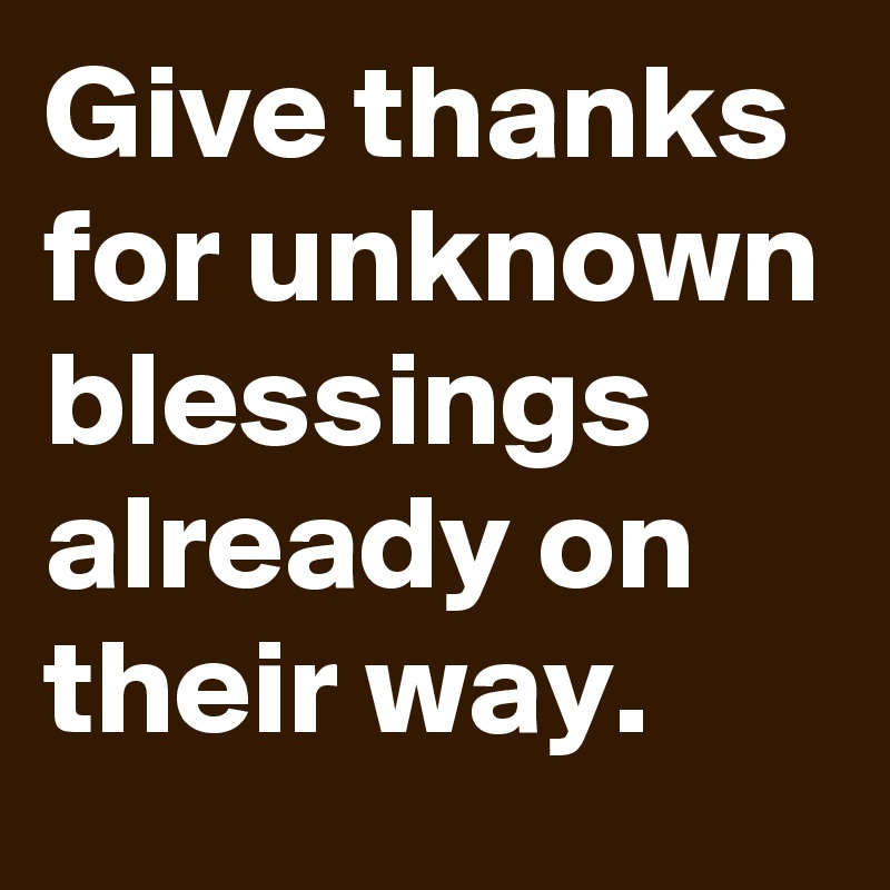 Unknown Blessings