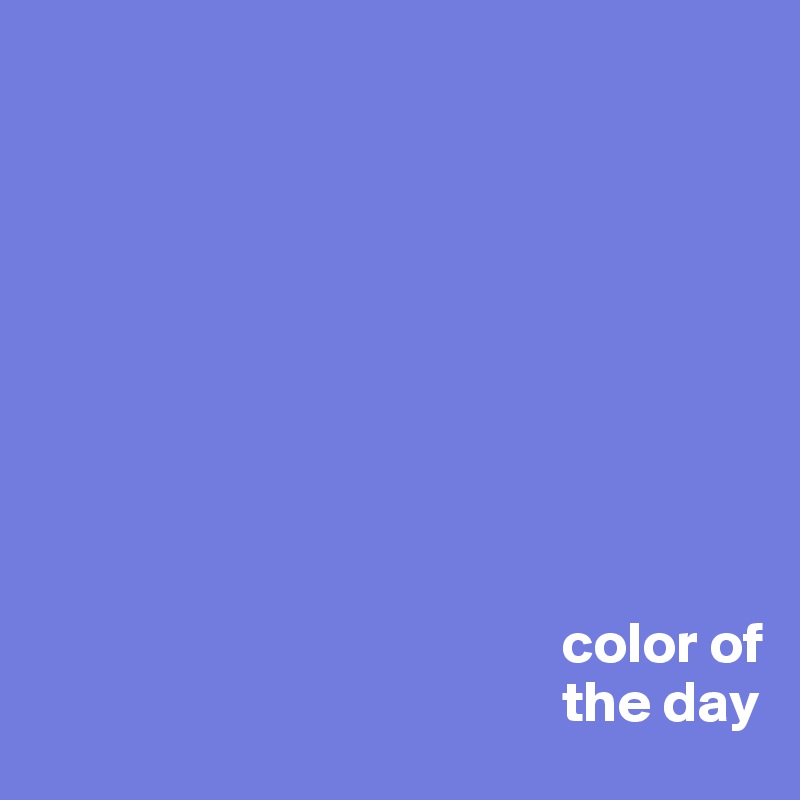 









                                             color of 
                                             the day