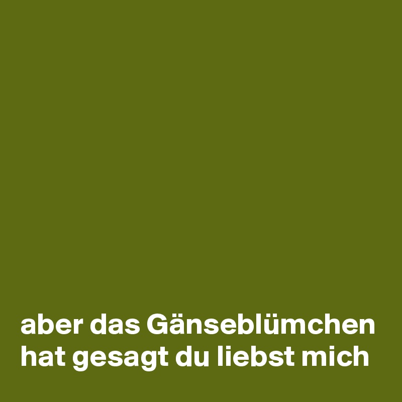 








aber das Gänseblümchen hat gesagt du liebst mich