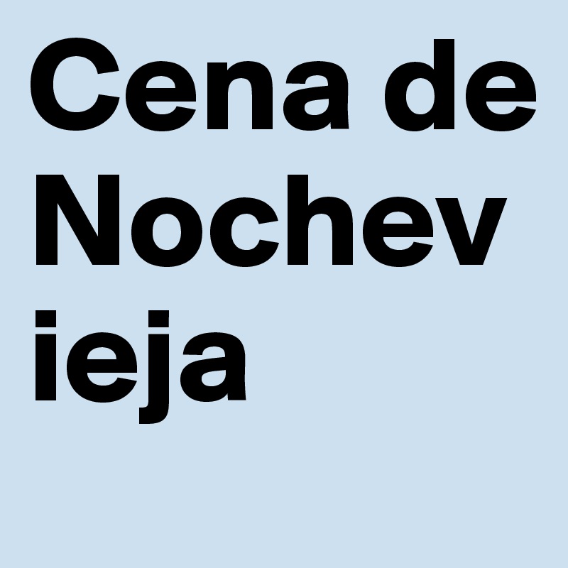 Cena de Nochevieja