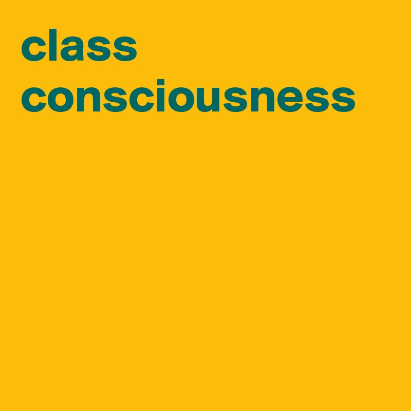 class consciousness