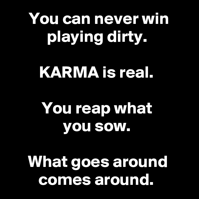 Real karma is Is Karma