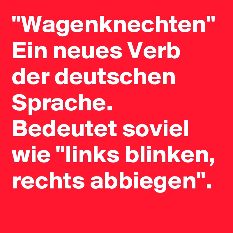 "Wagenknechten" Ein Neues Verb Der Deutschen Sprache. Bedeutet Soviel ...